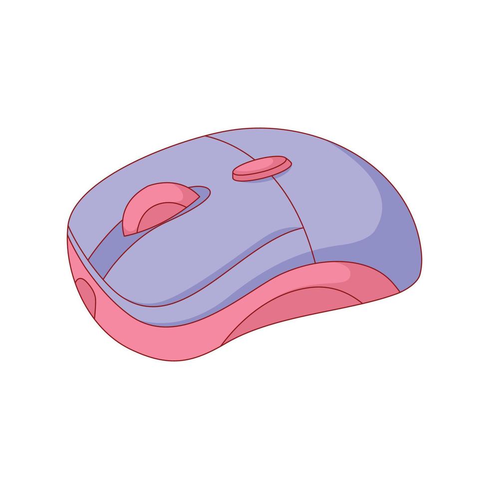 Computer mouse cartoon icon illustration vector
