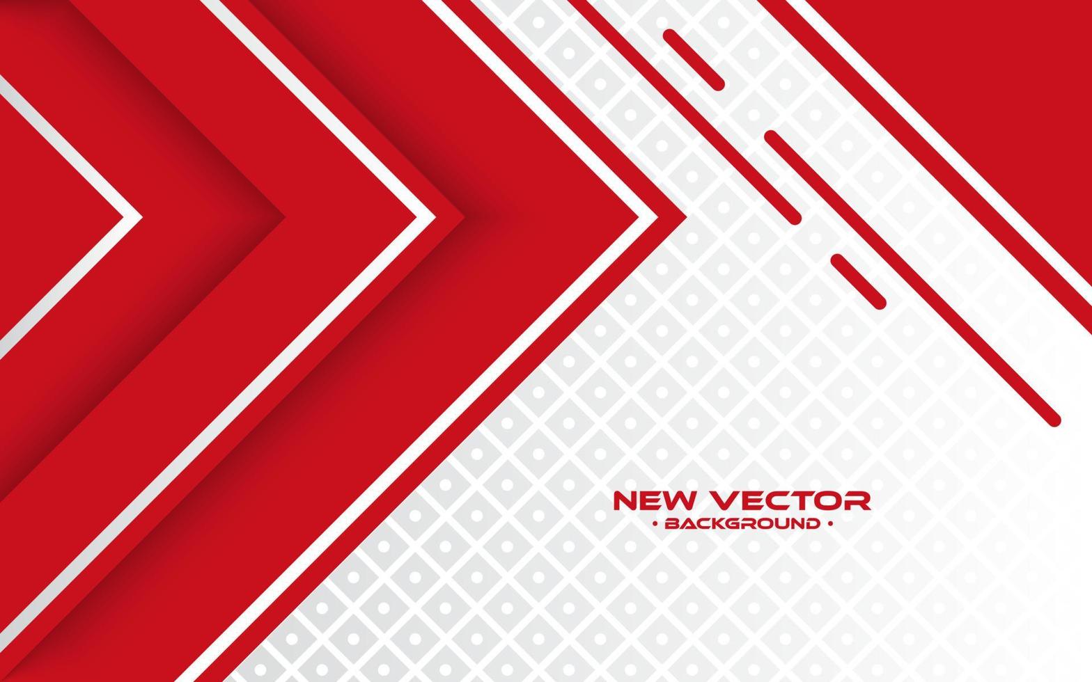 diseño de fondo abstracto moderno blanco rojo vector