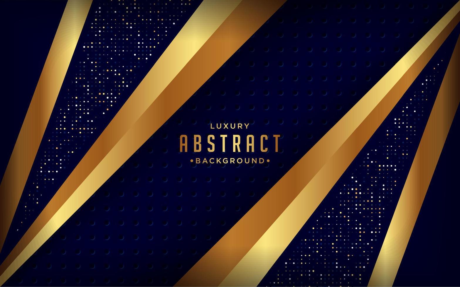 Abstract gold and blue luxury background vector