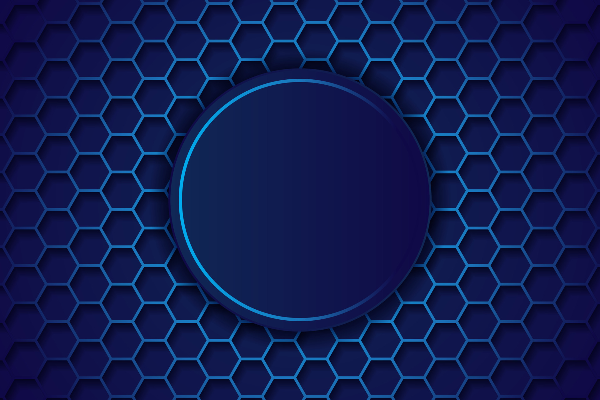 Dark blue background. Dark hexagon carbon fiber texture. Navy blue
