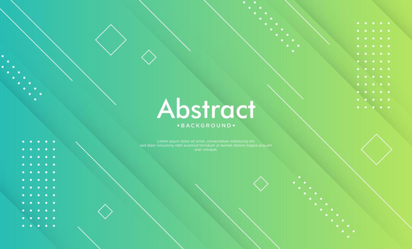 abstract geometric shapes composition background. blue and green gradient geometric shapes background for web banner, flyer, poster, brochure, cover vector