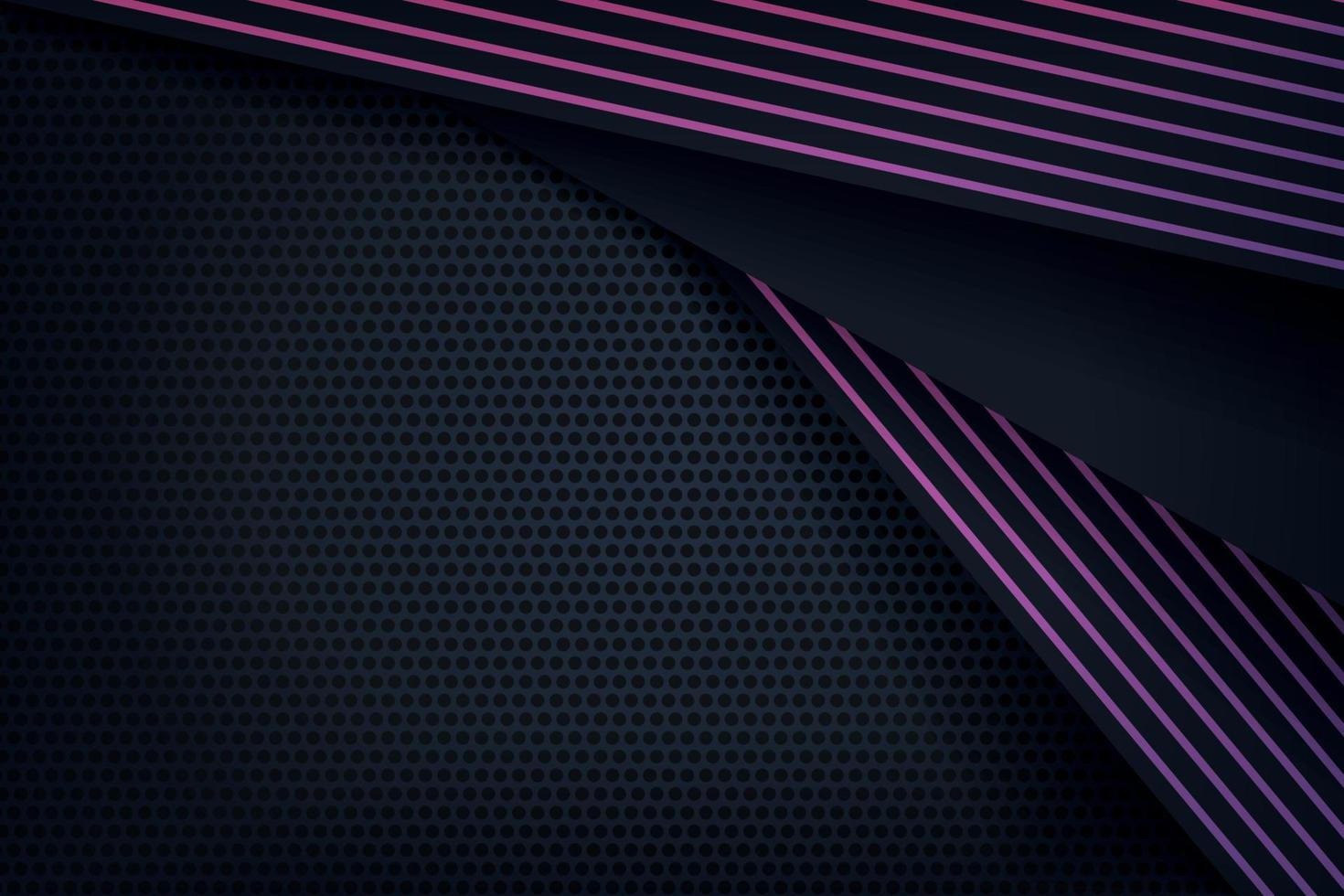 abstract metallic purple black frame layout modern tech design template background vector