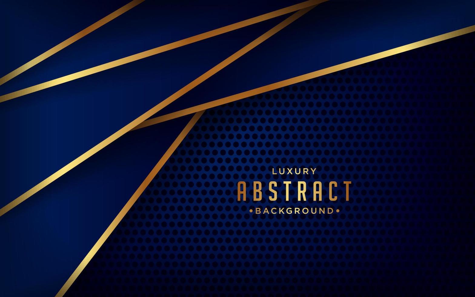 Abstract gold and blue luxury background vector