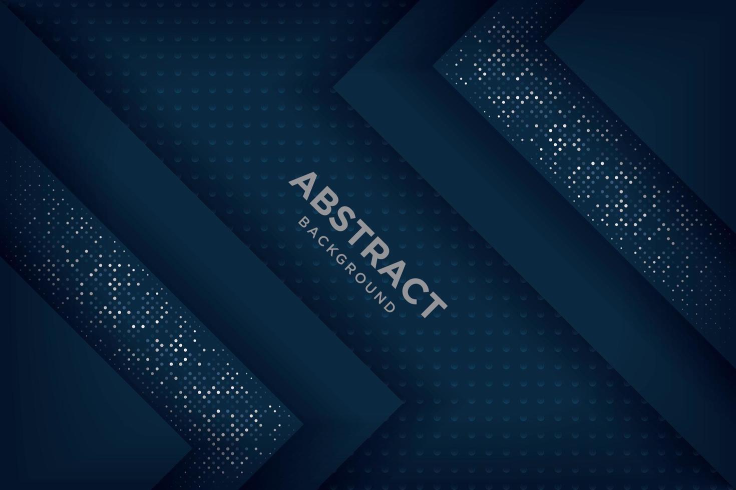 glowing golden dots glitter overlapping on dark blue background. Collection of luxury and elegant halftone pattern with copy space. vector