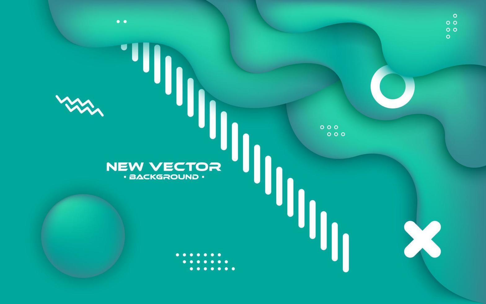 fondo geométrico abstracto de diseño degradado de moda con una plantilla de diseño de vector dinámico verde suave, líquido y fluido que puede utilizar un afiche moderno, presentación digital, negocio de marketing