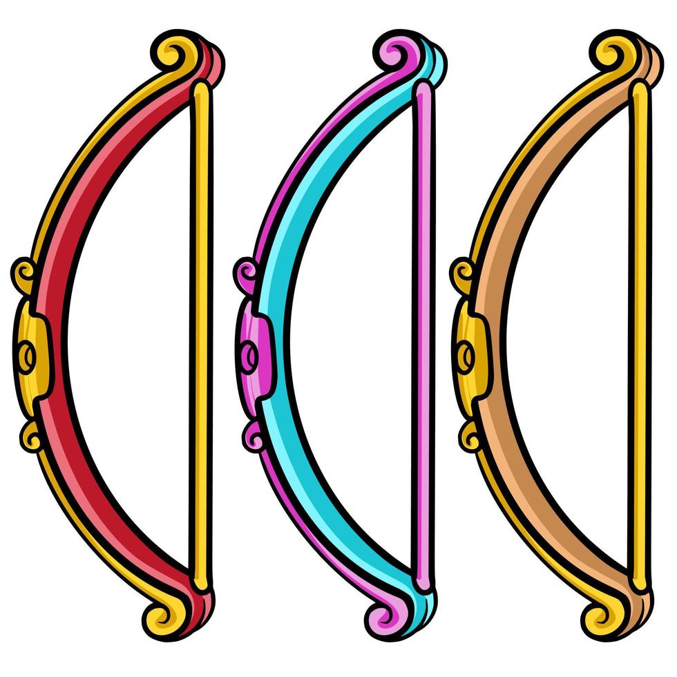 rare ancient color set arrow vector
