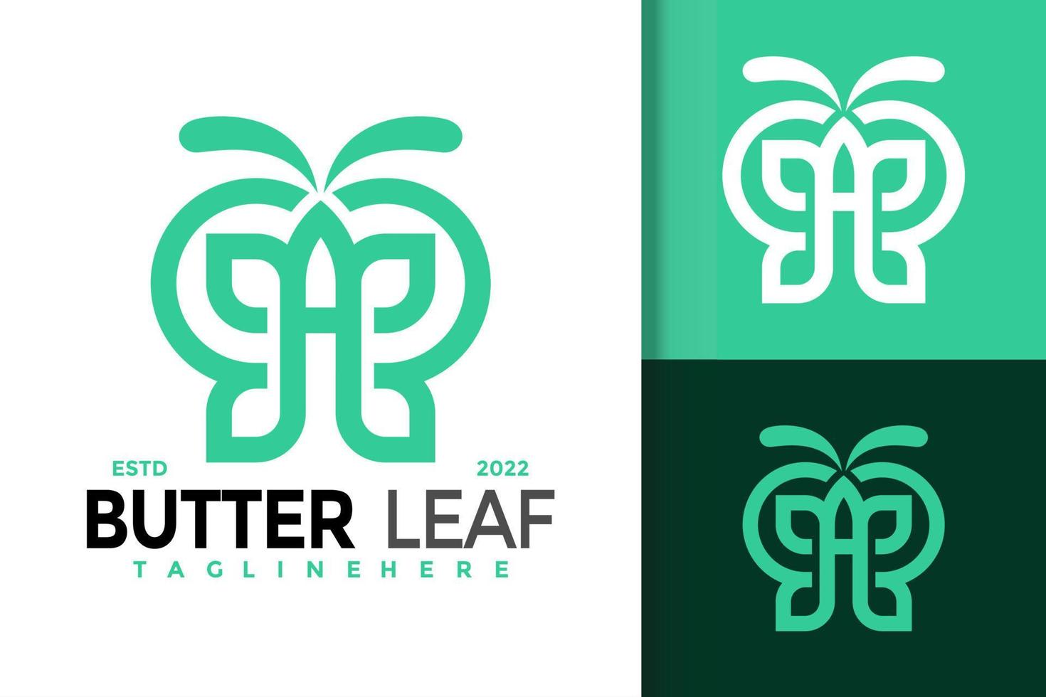 Letter A Butterfly Leaf Logo Design, brand identity logos vector, modern logo, Logo Designs Vector Illustration Template