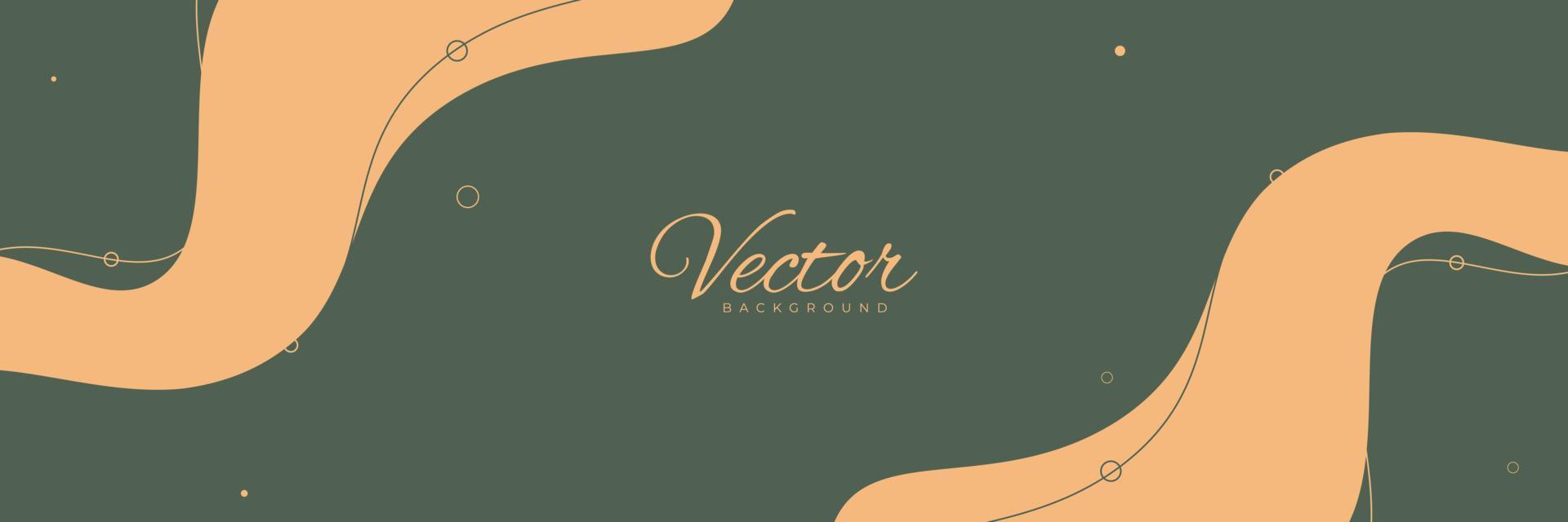 Clean Minimal long vector illustration. Abstract hand-drawn illustration summer background with copy space for text. cover, Poster, Banner