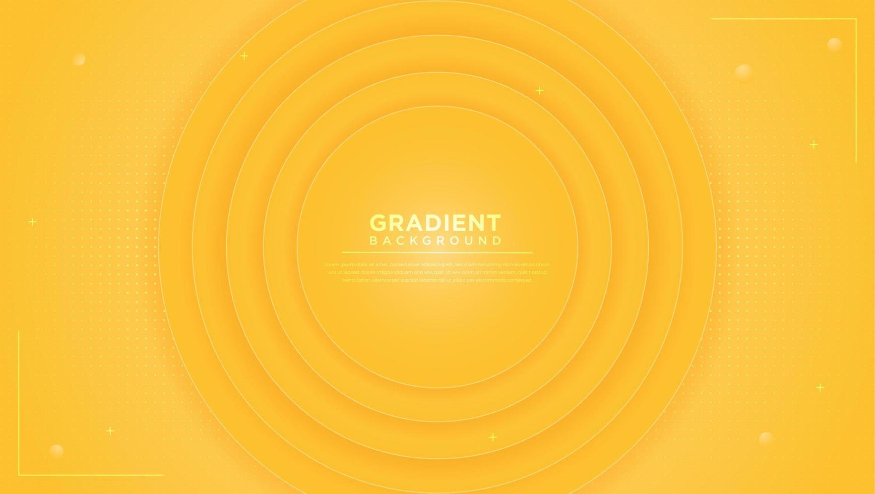 Abstract orange gradient geometric background. With overlap layer wavy shape light effect. Vector background.