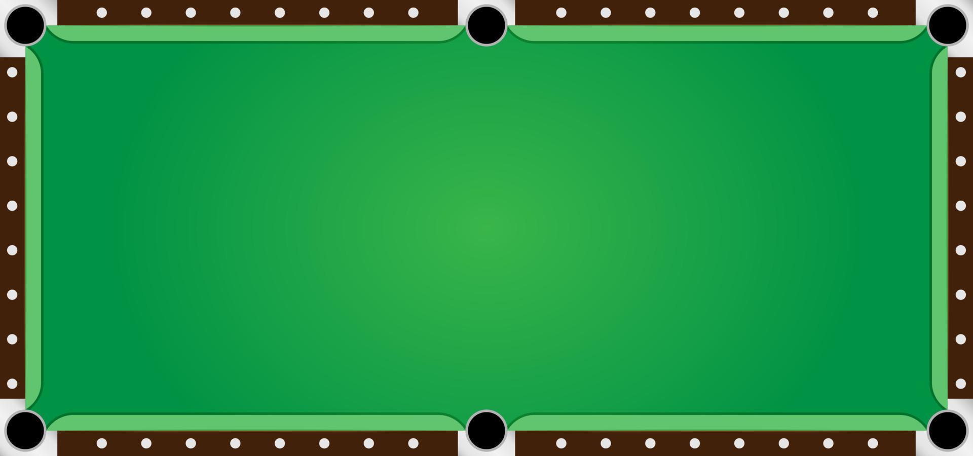 Pool table illustration. Green background with billiard game and sports theme. Vector editable