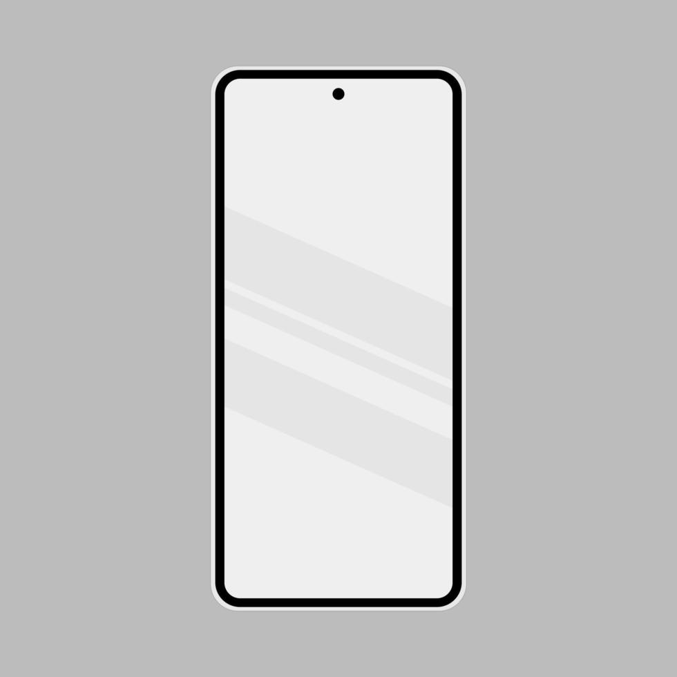 modern mobile smartphone mockup minimalist vector