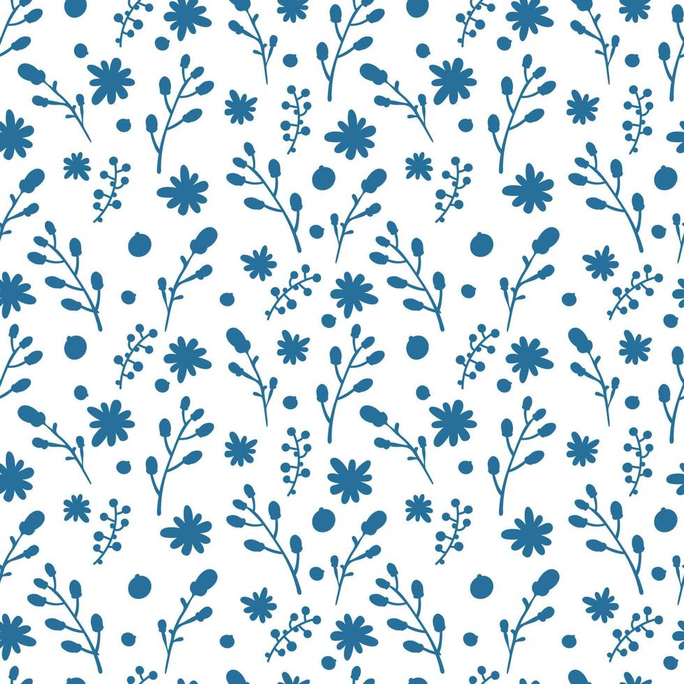 lindo patrón floral en la flor pequeña. impresión ditsy. motivos dispersos al azar. textura de vector transparente. plantilla elegante para estampados de moda. estampación con pequeñas flores. fondo de plantas.