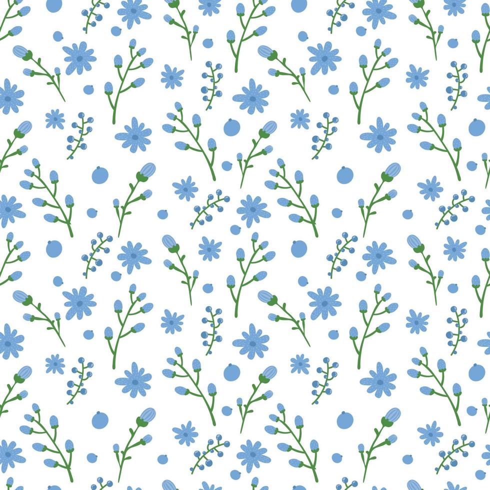 lindo patrón floral en la flor pequeña. impresión ditsy. motivos dispersos al azar. textura de vector transparente. plantilla elegante para estampados de moda. estampación con pequeñas flores. fondo de plantas.