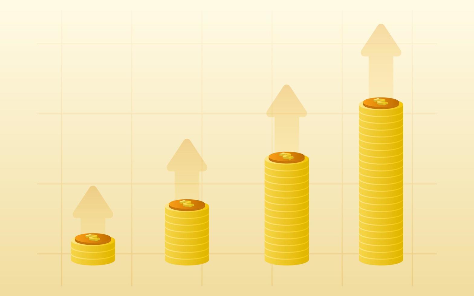 concepto de gestión financiera e inversión, diseño plano de pago con dinero, efectivo, billetes, calculadora y tarjeta de crédito. ilustración vectorial y plantilla de banner. vector