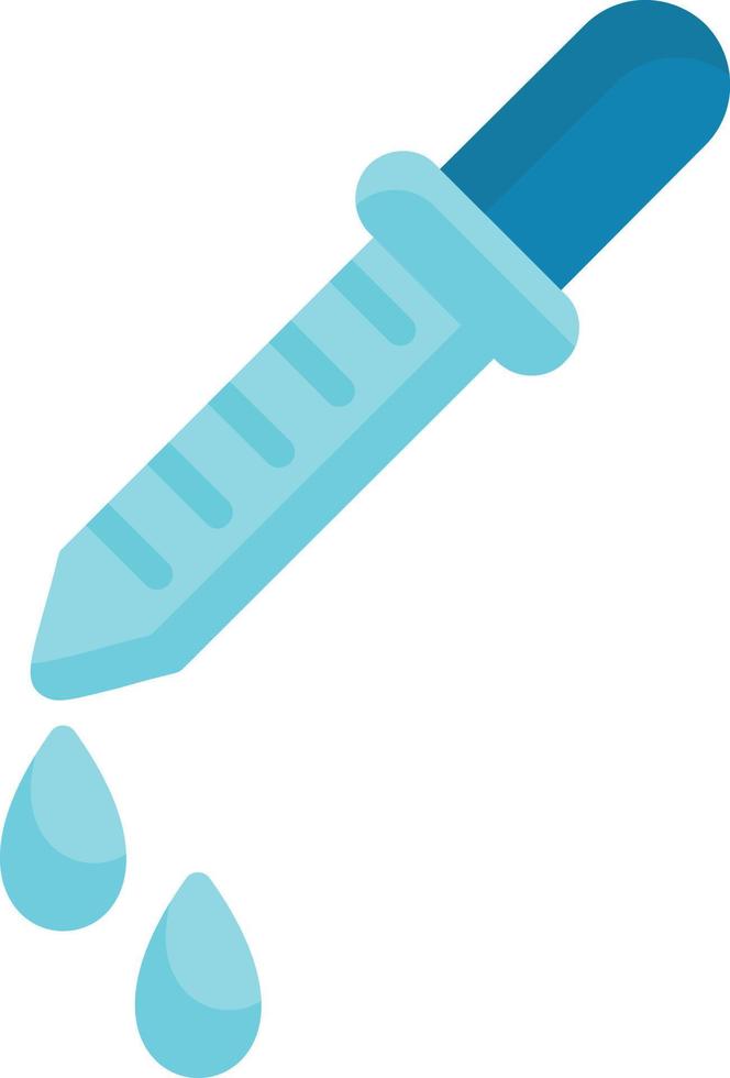 Medicine Dropper Flat Icon vector