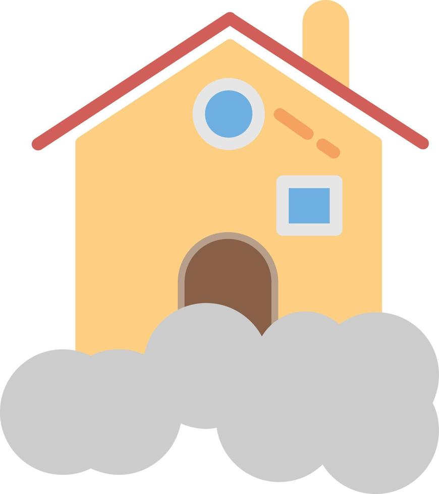 Smog Flat Icon vector
