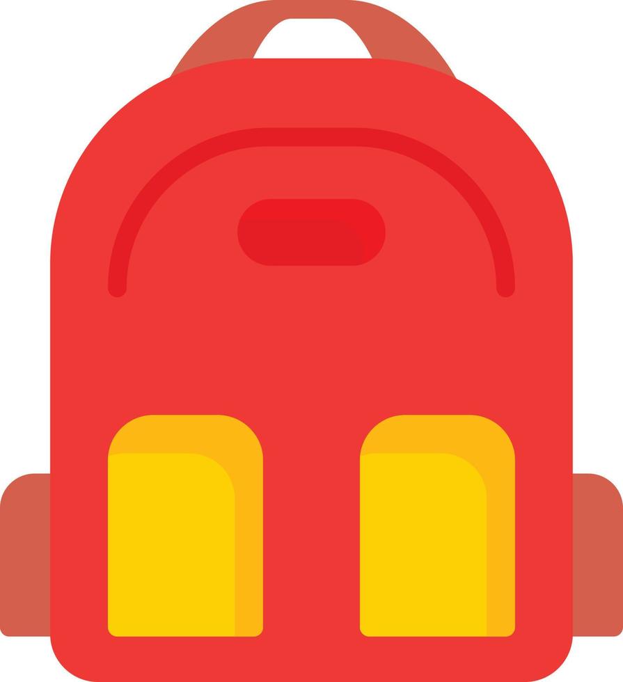 Bagpack Flat Icon vector