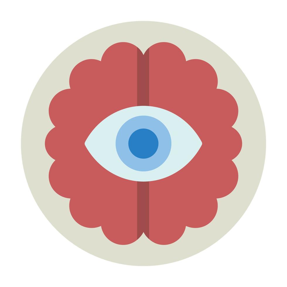 Mind Flat Icon vector