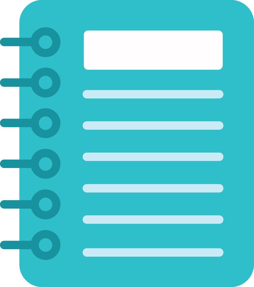 Notebook Vector Flat Icon