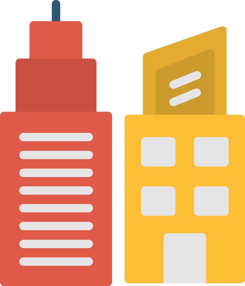 Building  Flat Icon vector