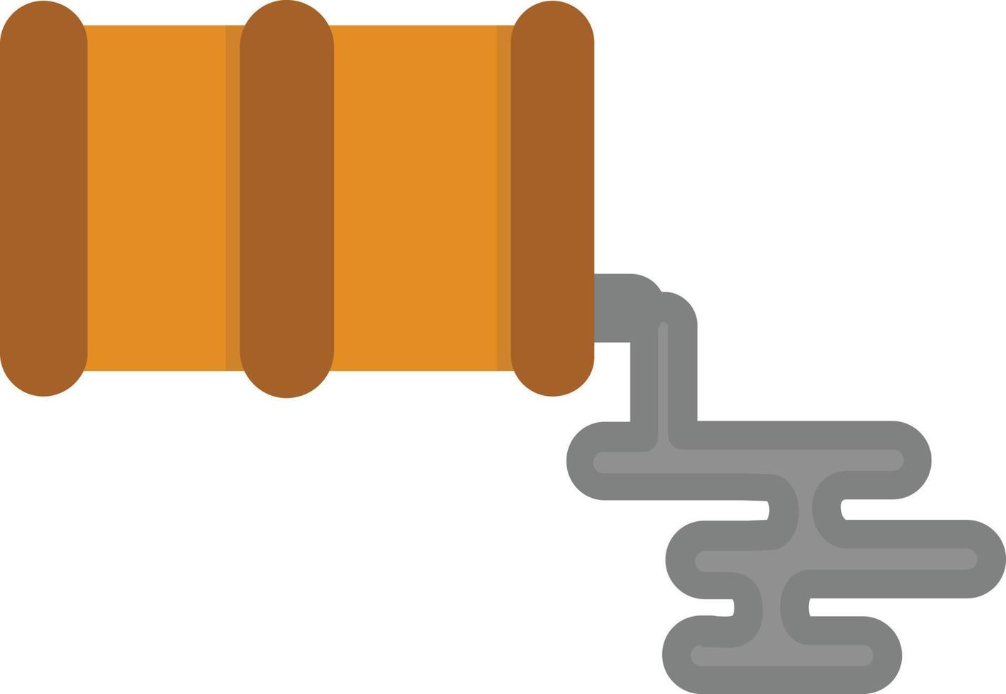 Oil Spill Flat Icon vector