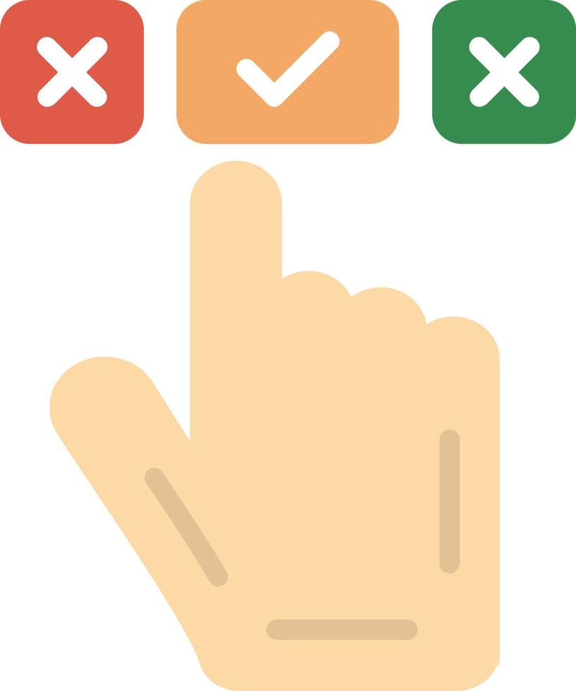 Choice Flat Icon vector