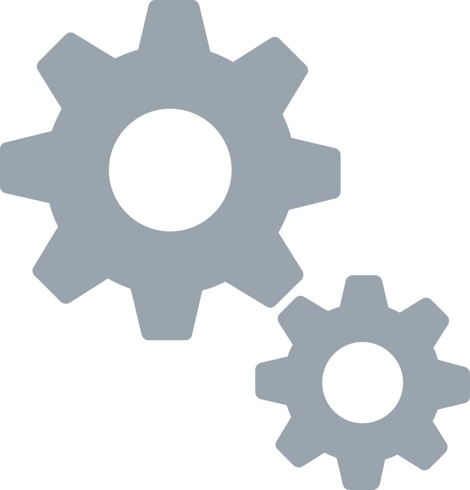 Gears Flat Icon vector