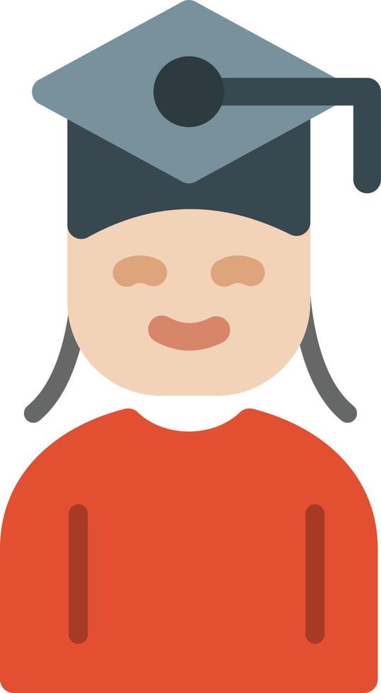 Student Flat Icon vector