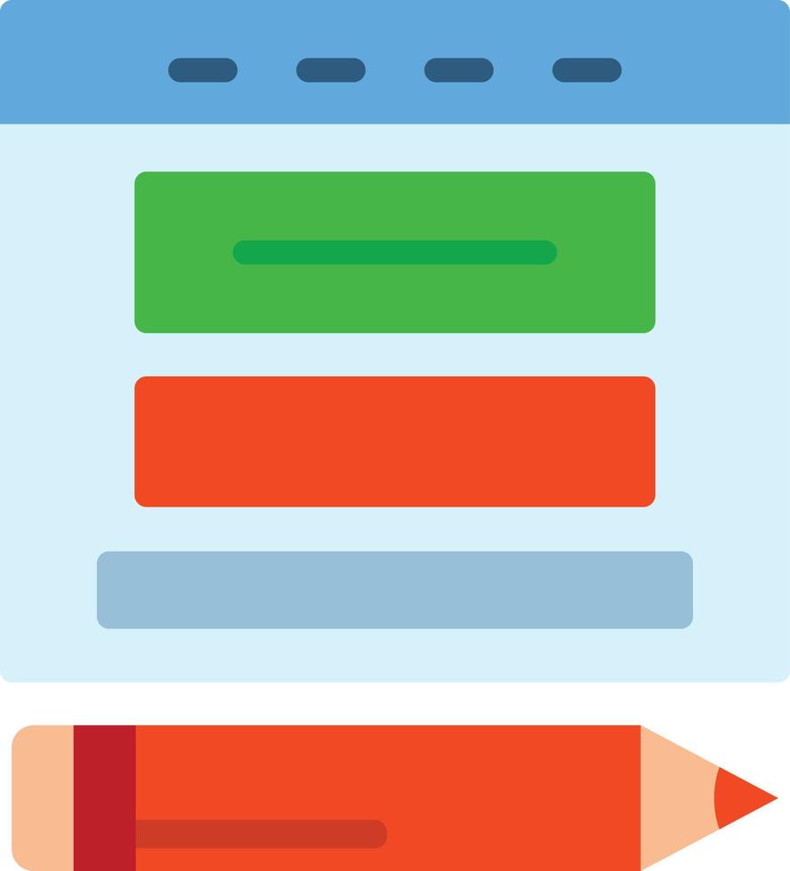Blogger Flat Icon vector