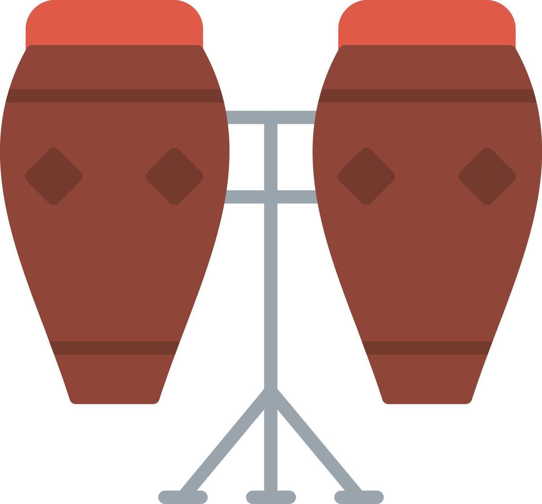 Conga Flat Icon vector