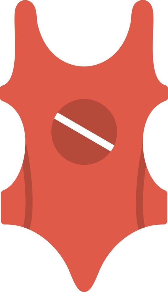 Swim Suit Flat Icon vector