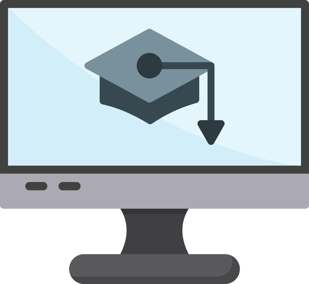 Elearning Flat Icon vector