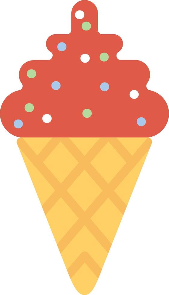 Ice Cream Flat Icon vector