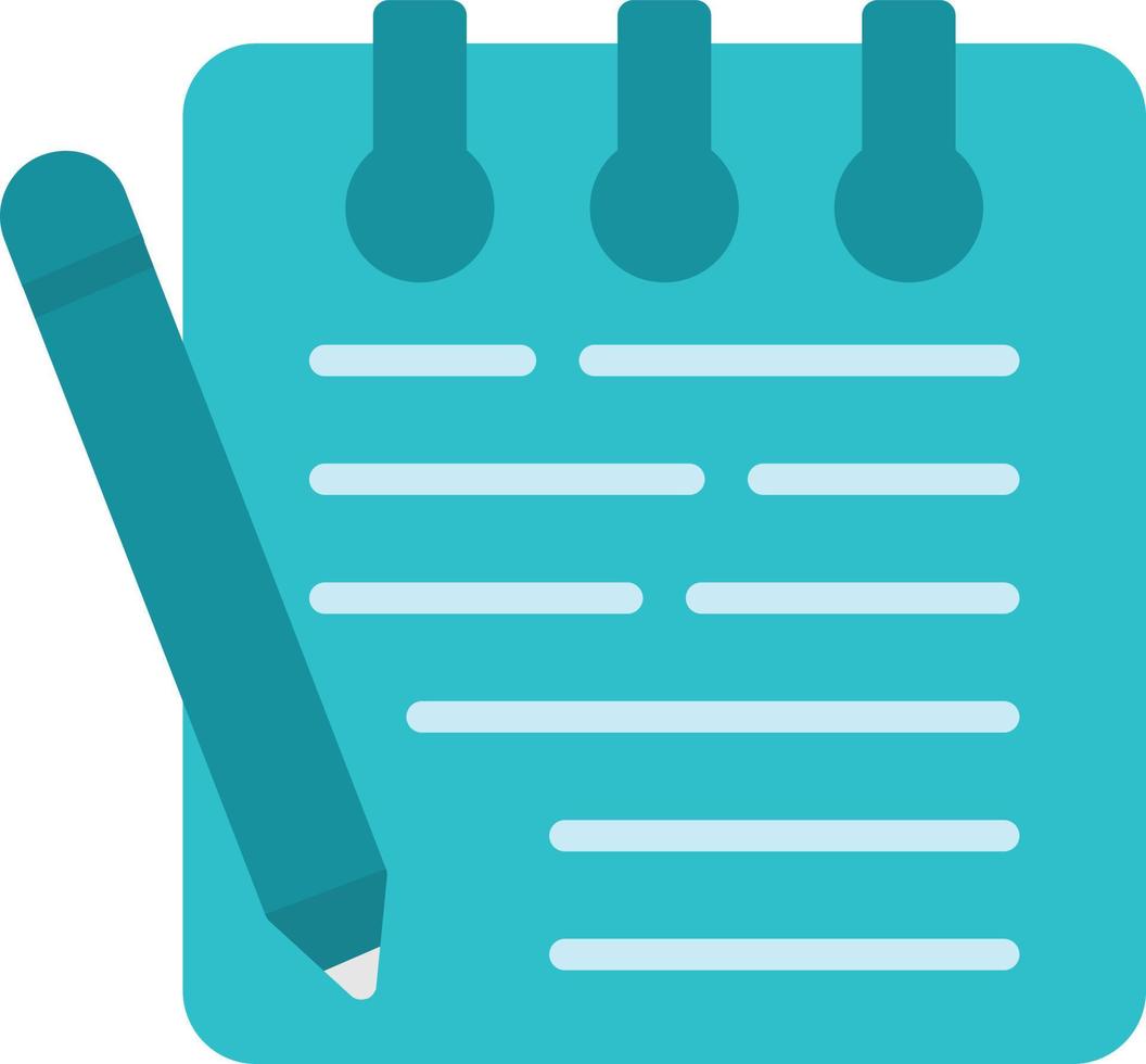 Notepad Vector Flat Icon
