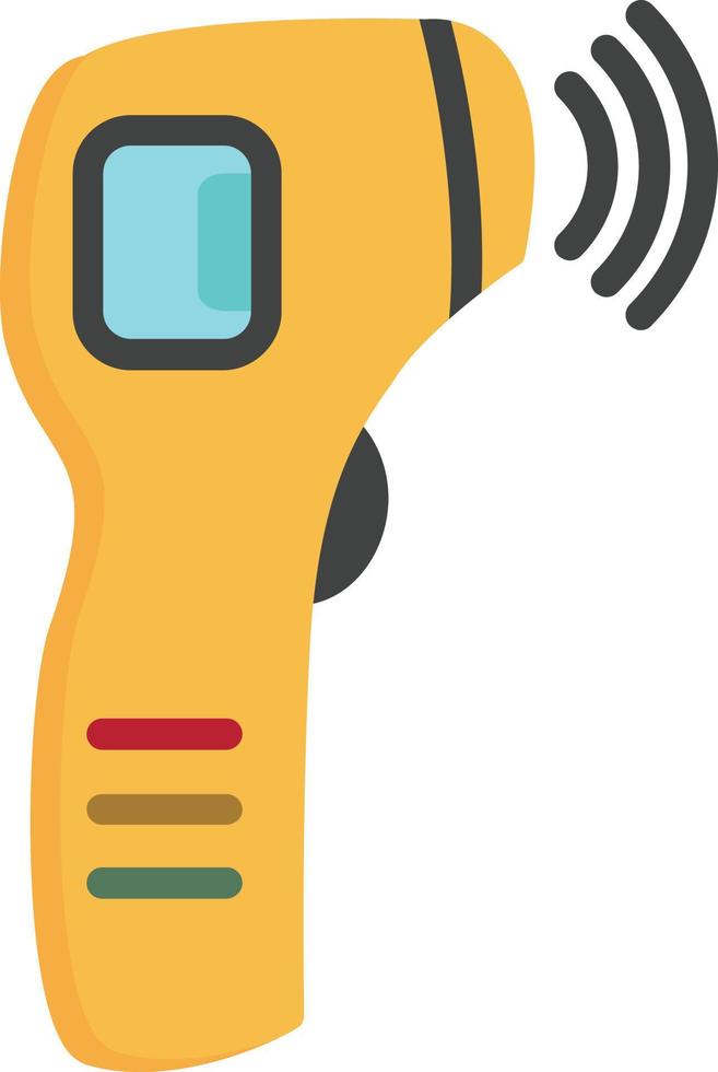 Thermometer Gun Flat Icon vector