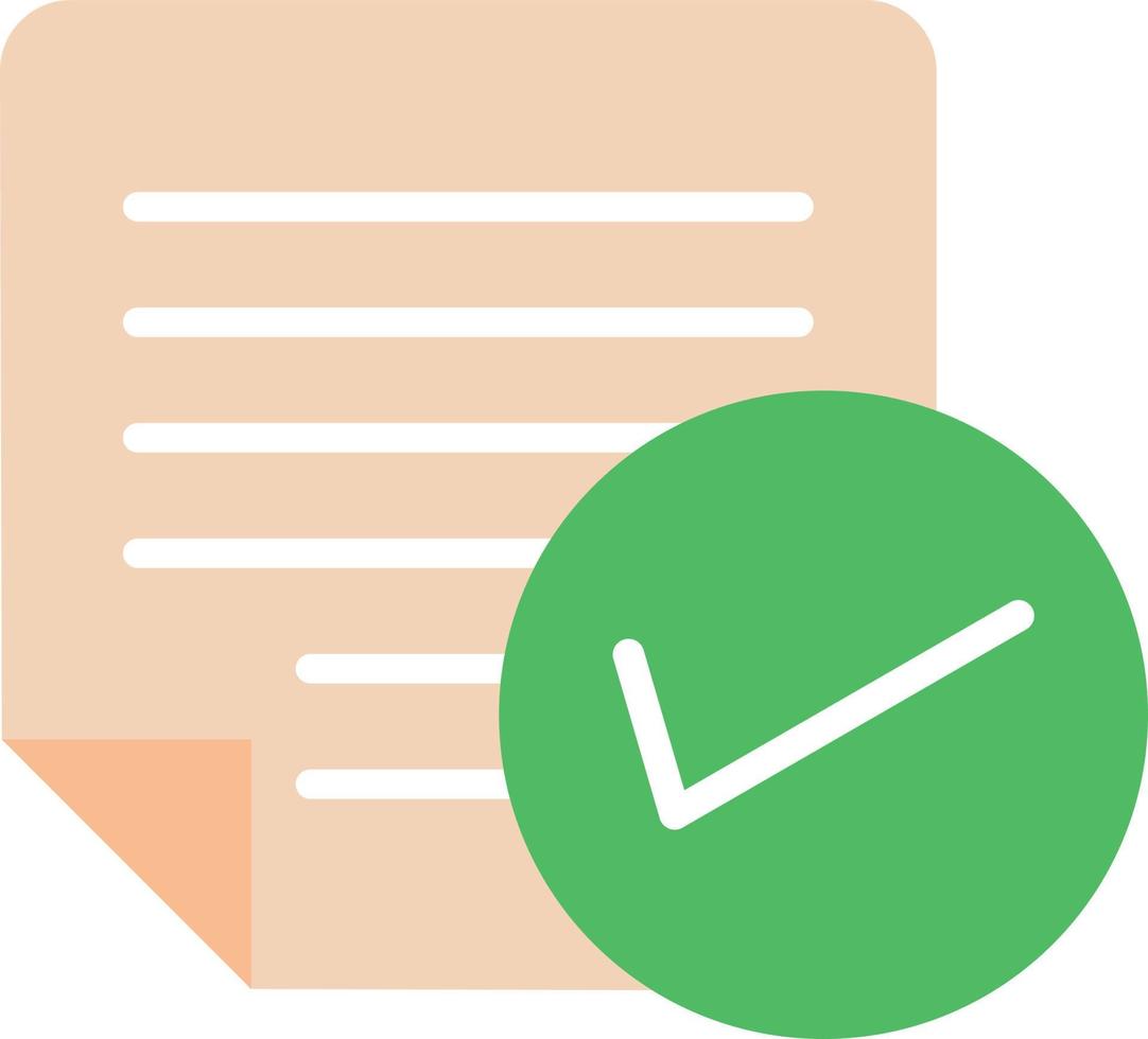 Document  Flat Icon vector