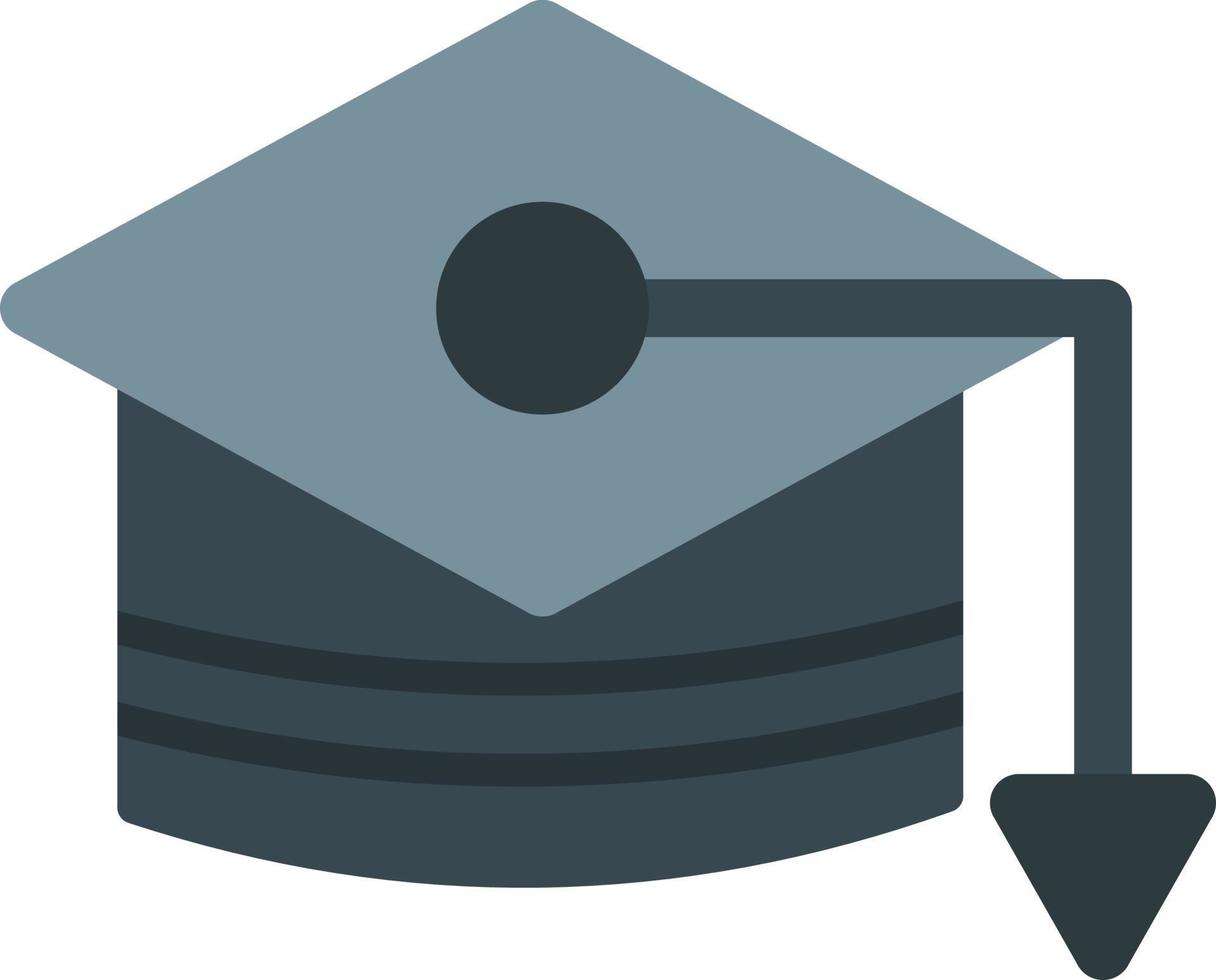Cap Flat Icon vector