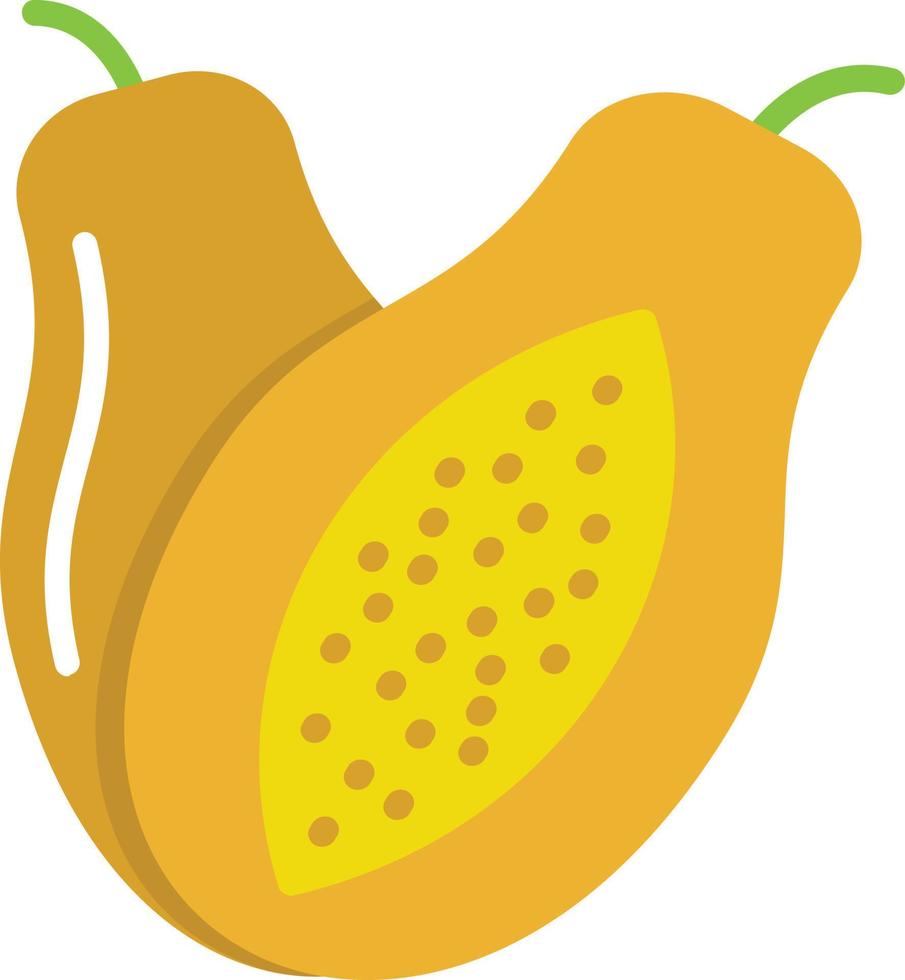 Papaya Flat Icon vector