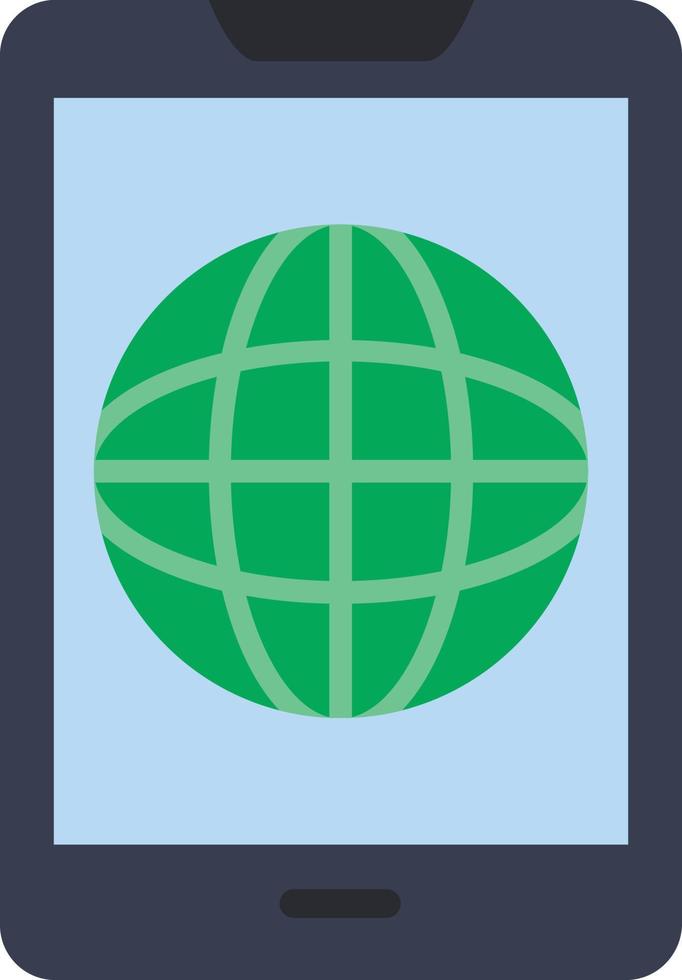 icono plano del mundo vector