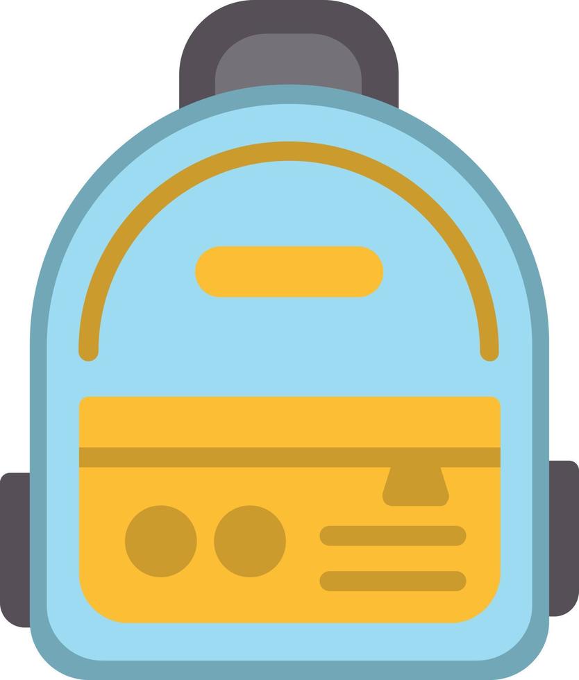 Backpack  Flat Icon vector