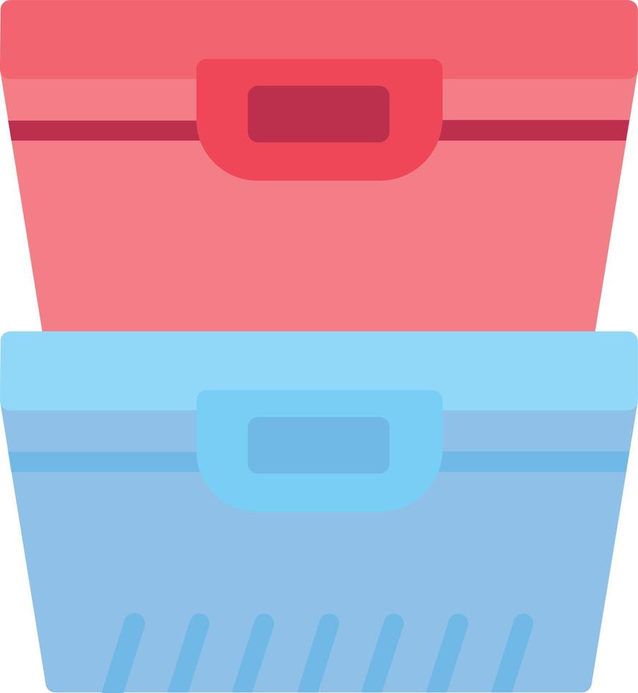 Food Container Flat Icon vector