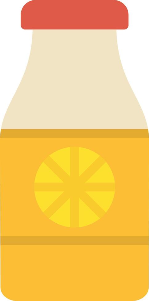 Juice Bottle Flat Icon vector