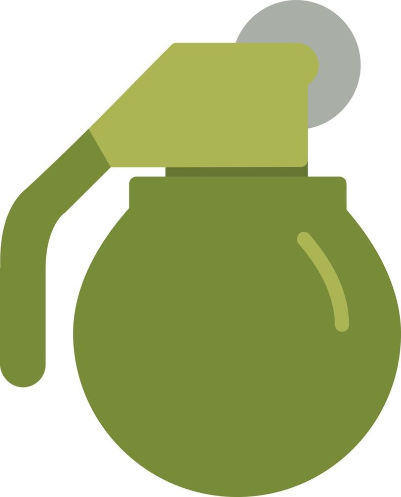 Grenade  Flat Icon vector