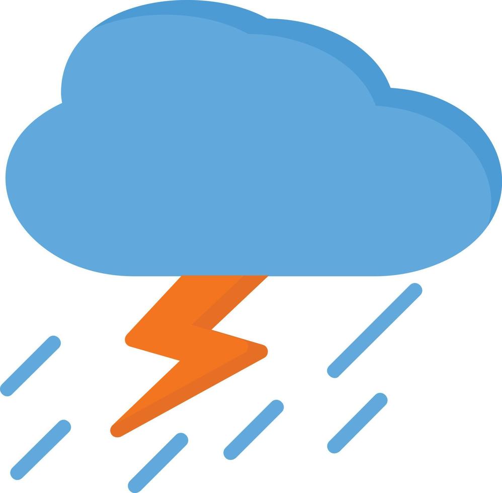 Storm Flat Icon vector