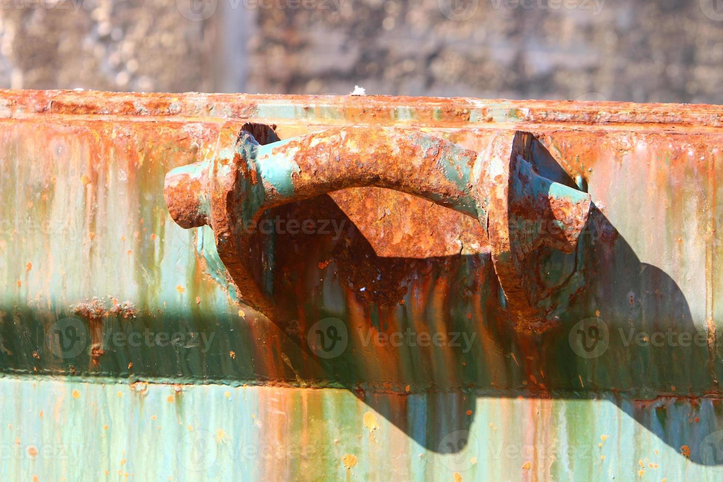 Texture of old and rusty iron photo