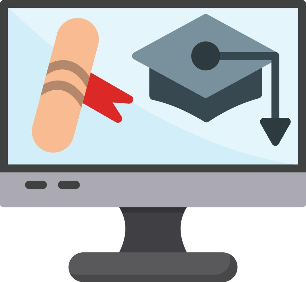 Graduation Flat Icon vector