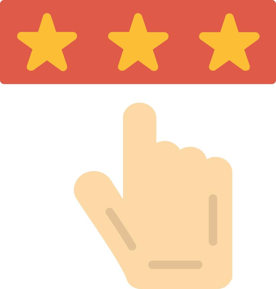 Rating Flat Icon vector