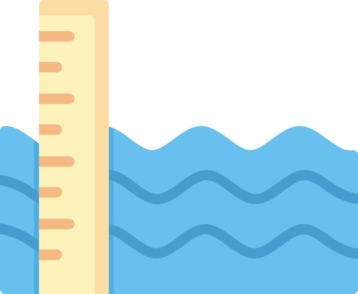 Sea level Flat Icon vector