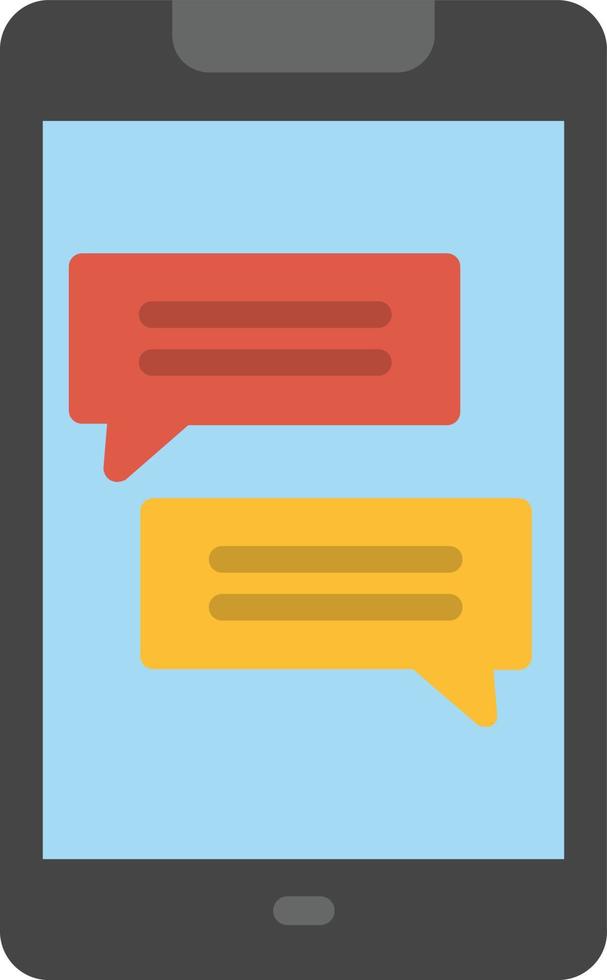 Chat  Flat Icon vector