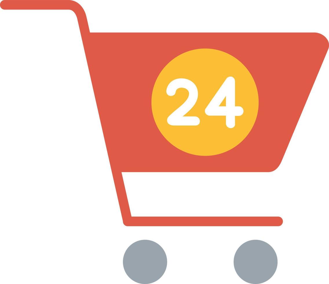 Shopping Cart Flat Icon vector